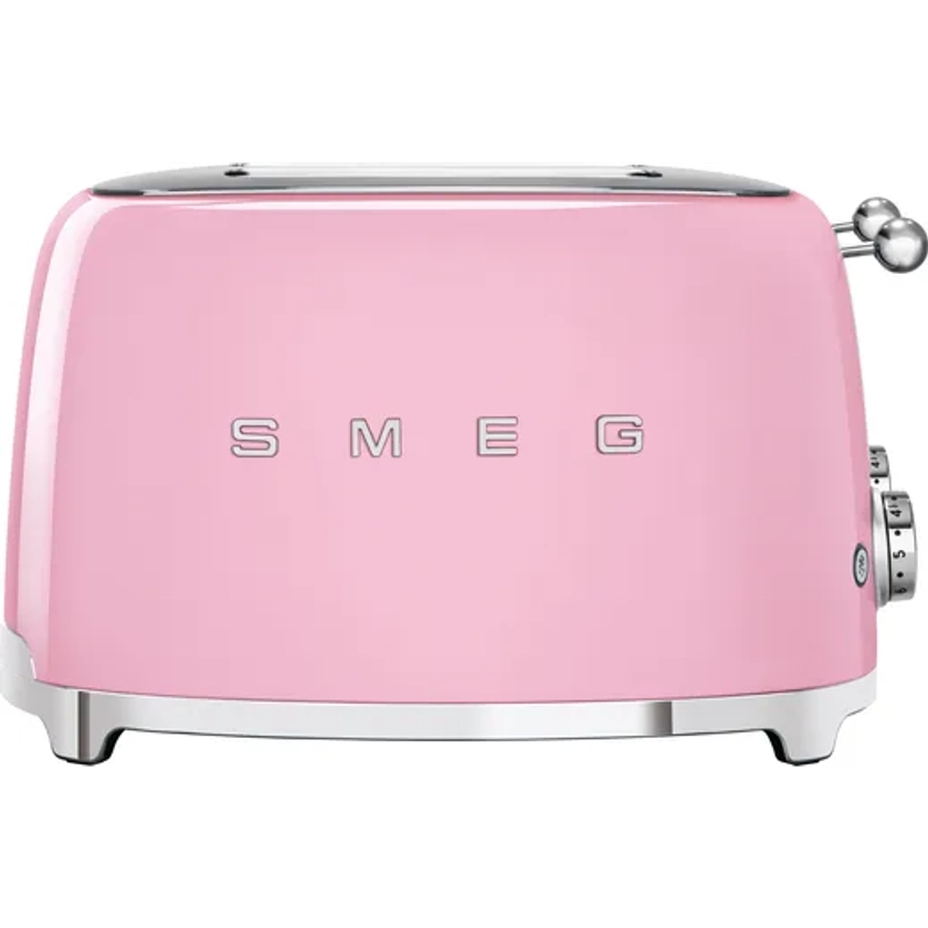 Smeg 50's Retro TSF03PKUK 4 Slice Toaster - Pink