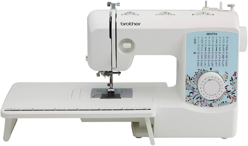 Brother Sewing and Quilting Machine, XR3774, 37 Built-in Stitches, Wide Table, 8 Included Sewing Feet