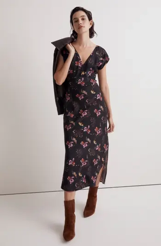 Madewell V-Neck Midi Dress | Nordstrom