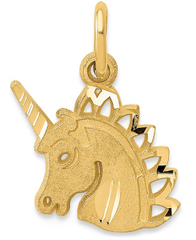 Macy's Unicorn Charm Pendant in 14k Yellow Gold - Macy's