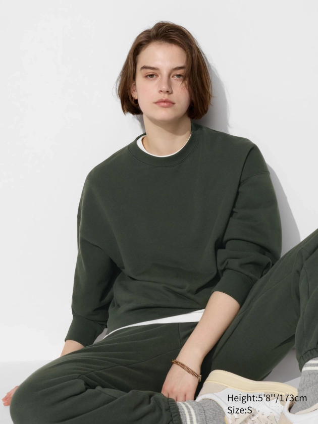 Women's Crew Neck Sweatshirt | UNIQLO UK