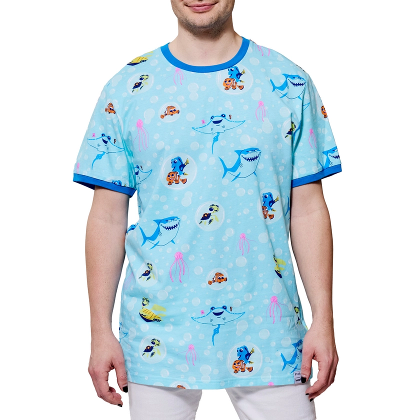 Buy Finding Nemo 20th Anniversary Bubbles All-Over Print Unisex Ringer Tee  at Loungefly.