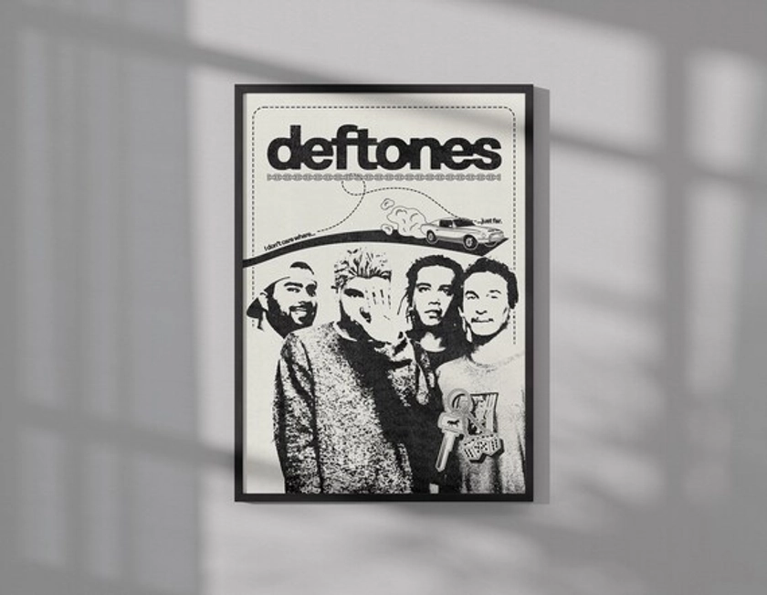 Deftones Poster | Music Poster | Wall Art | Wall Decor