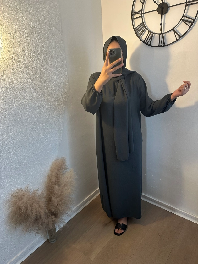 Abaya voile intégré « Noura » Jazz