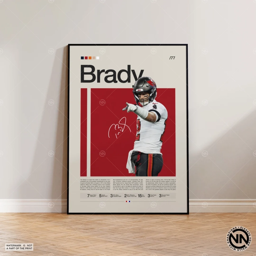 Tom Brady Poster, Tampa Bay Buccaneers Poster, NFL Poster, Sport Poster, Football Poster, NFL Wandkunst, Sport Schlafzimmer Poster - Etsy Schweiz