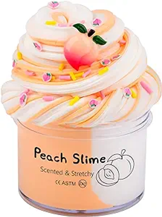 Peachybbies Cake Butter Slime Kit, Party Favors Slime for Girls Boys, Soft & Non-Sticky, Slime Putty Toys for Kids(7oz 200ML)