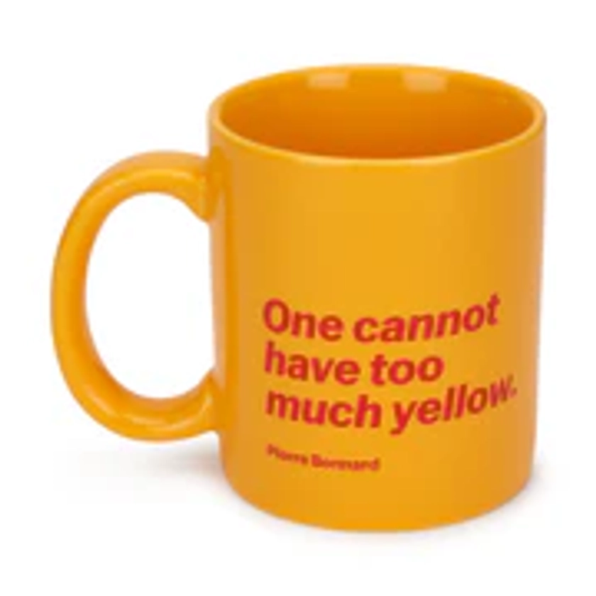 Artist Quote Ceramic Mug - Yellow