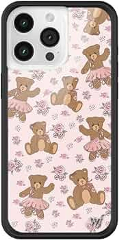 Wildflower Cases - Bear-y Ballet Case, Compatible with iPhone 15 Pro Max | Teddy Bears, Ballet, Pink, Dance, Tutu, Cute, Trendy - Protective Bumper, 4ft Drop Test Certified, Women Owned Small Business