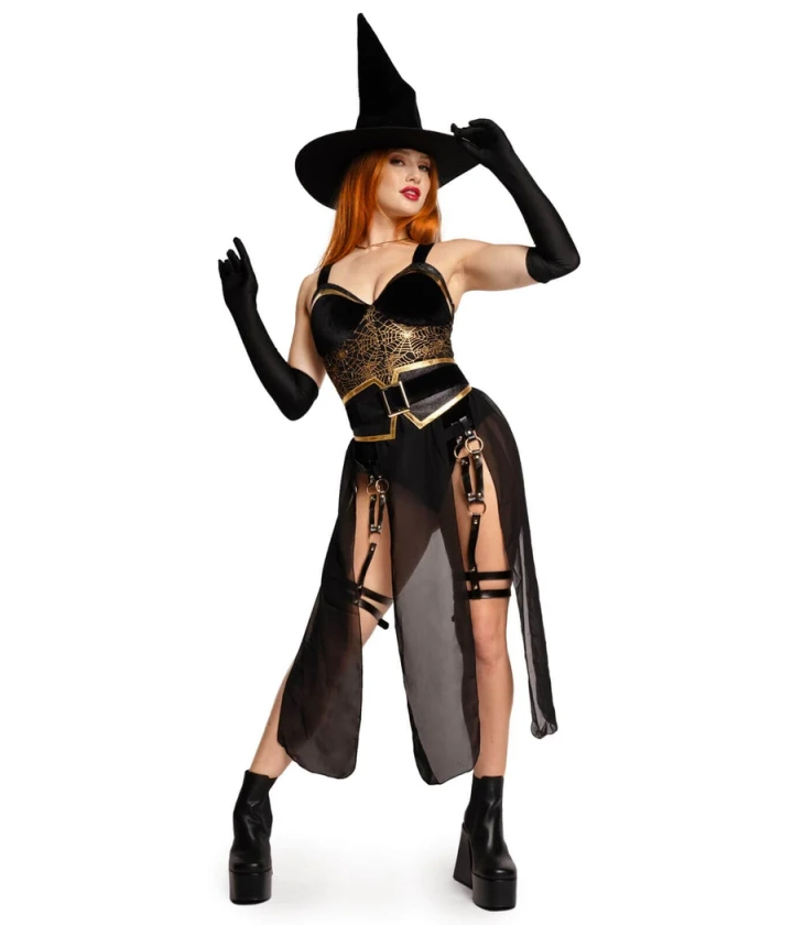 Hexy Witch Costume: Women's Halloween Outfits | Tipsy Elves