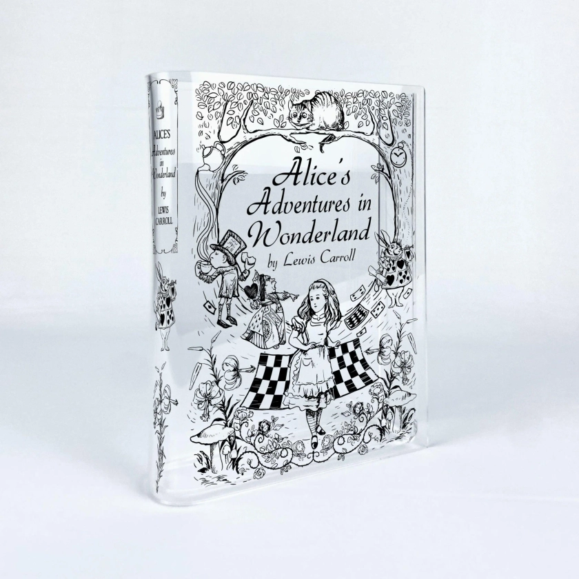 Alice&#39;s Adventures in Wonderland Acrylic Book Vase - II