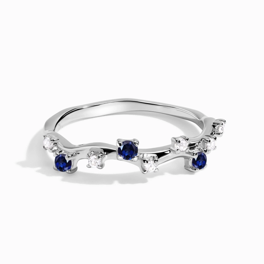 Blue Sapphire Ring - Stardust Band – Moon Magic