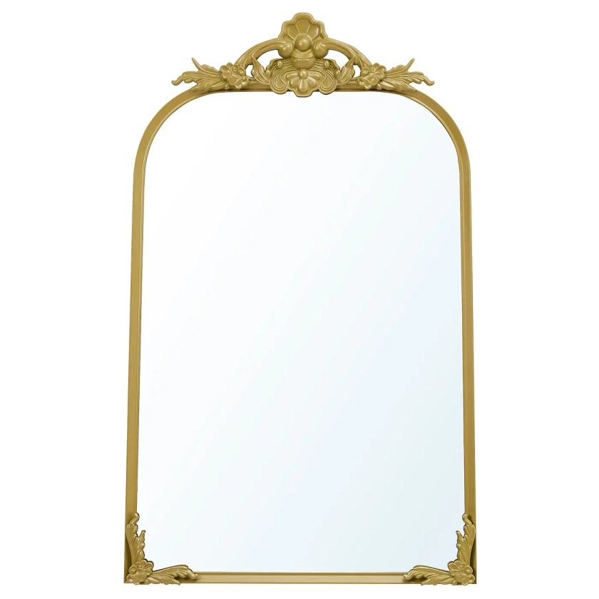 RÅMEBO Mirror - gold-colour 63x90 cm