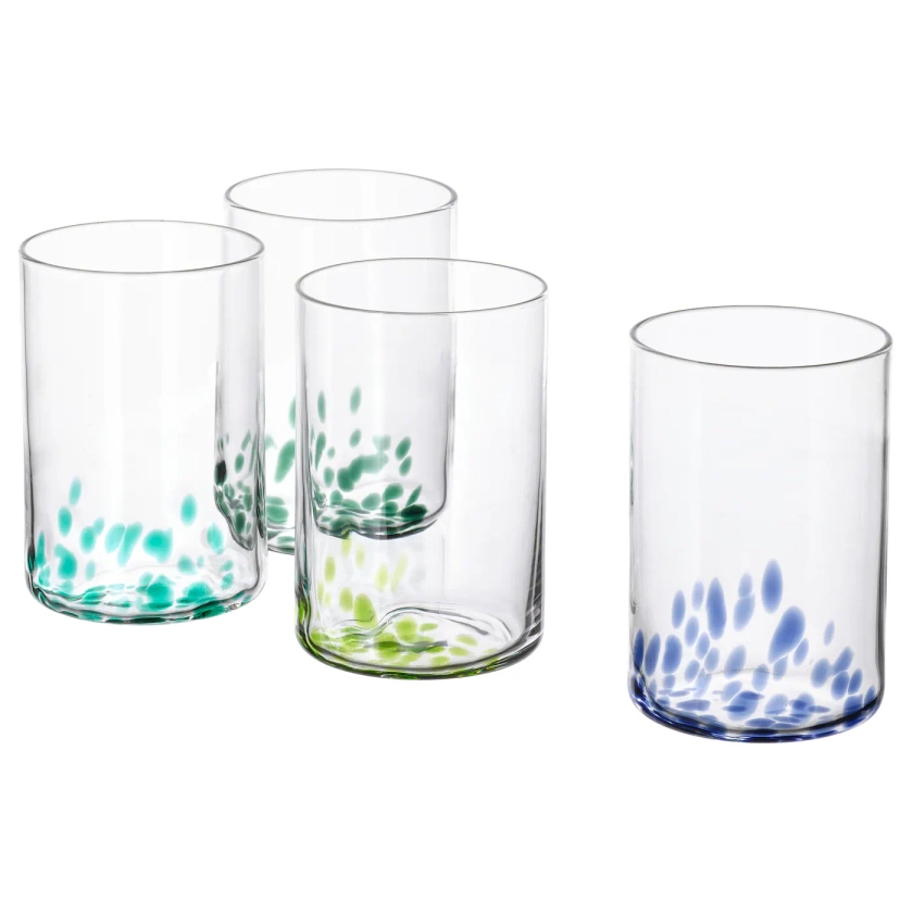 ÖMSESIDIG Verre, verre transparent/multicolore, 50 cl - IKEA