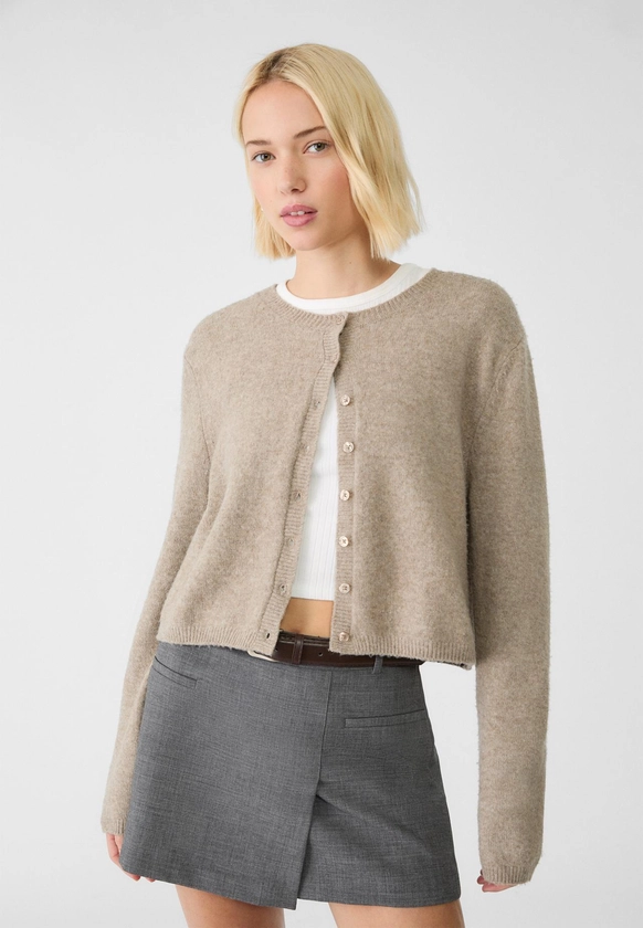 Cardigan doux avec boutons