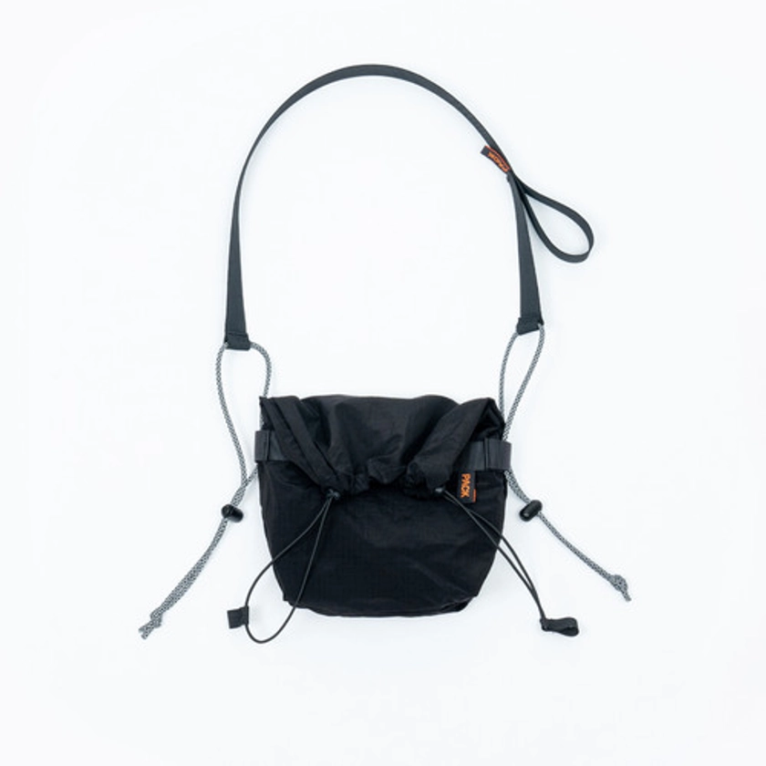 DRAWSTRING FOLD SLING SMALL / zirconium black | PACKBAGS