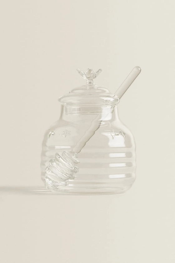 BUMBLEBEE BOROSILICATE GLASS HONEY JAR