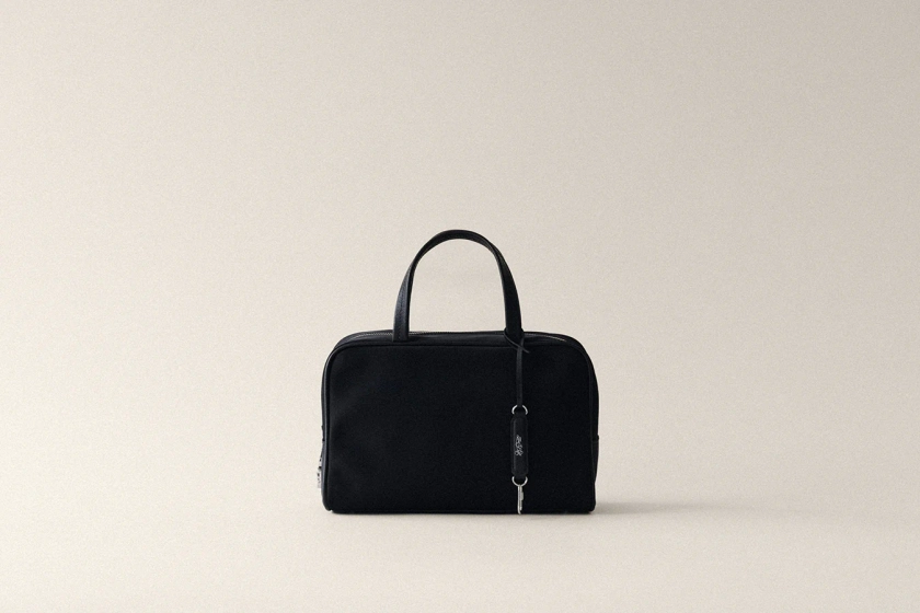 SAC LOQUET TOILE SMALL BLACK