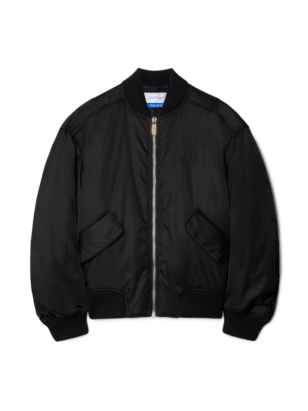 BLACK NYLON BOMBER in Black | Off-White™ Official GR