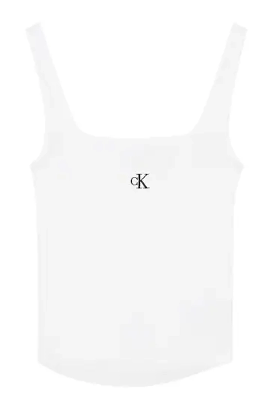 Buy Calvin Klein White Rib Tank Top from the Next UK online shop