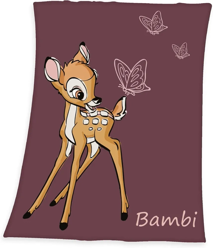 Herding Couverture Polaire Microfibre Disney Bambi, 75 x 100 cm, 100% Polyester