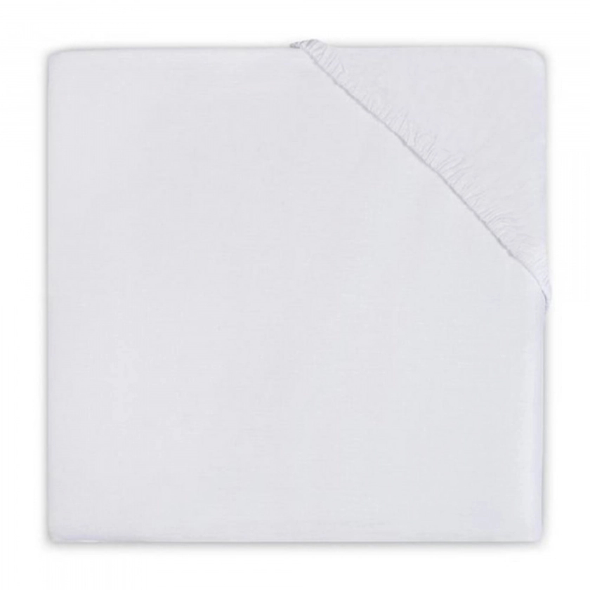 Drap housse en coton 50 x 90 cm blanc