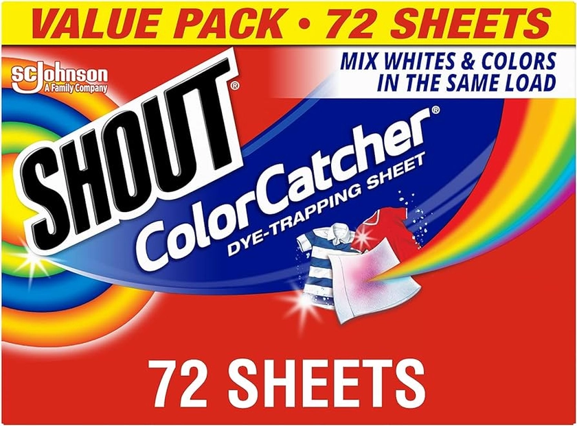 ShoutÃ‚ Color Catcher Dye Trapping Sheets, 72.0 Count by Shout : Amazon.co.uk: Home & Kitchen