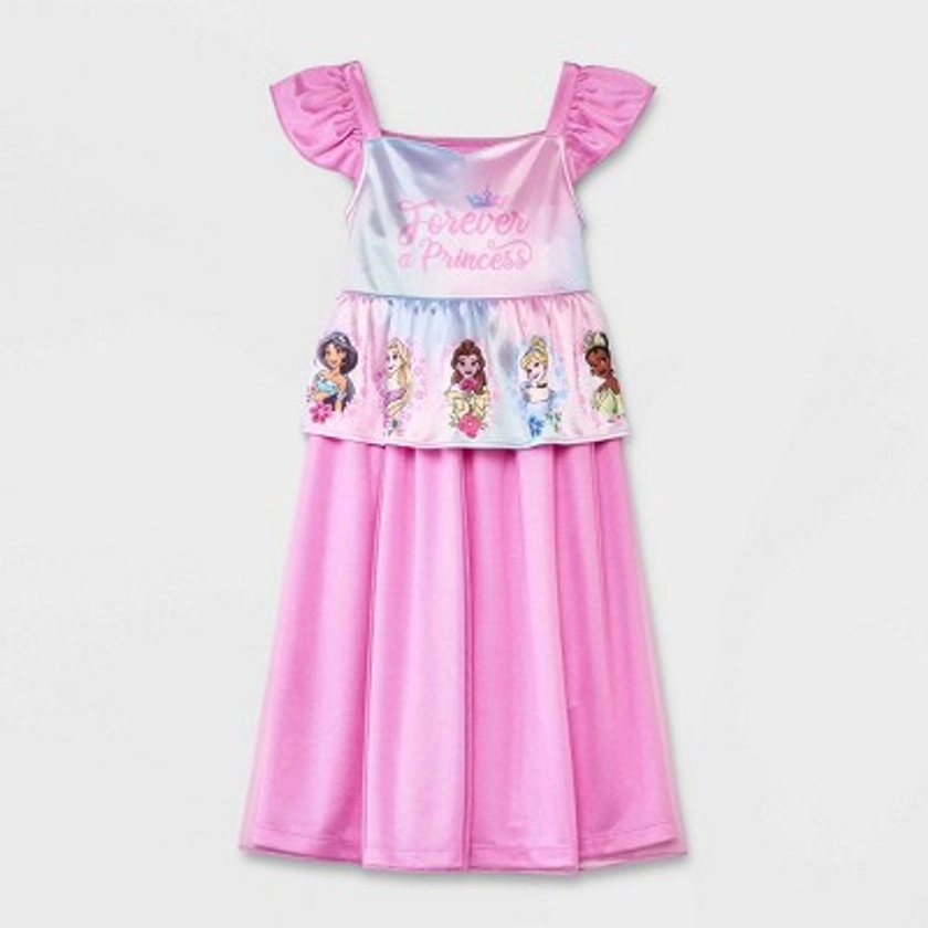 Toddler Girls' Disney Princess Forever Fantasy NightGown - Pink 4T