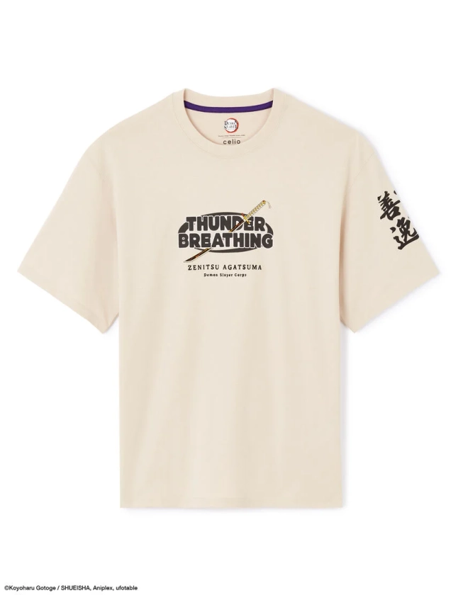 Demon Slayer - T-shirt beige