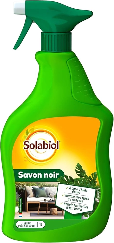 Solabiol SOSAVPAL1 Savon noir Prêt-à-l'emploi - 100% Origine Végétale