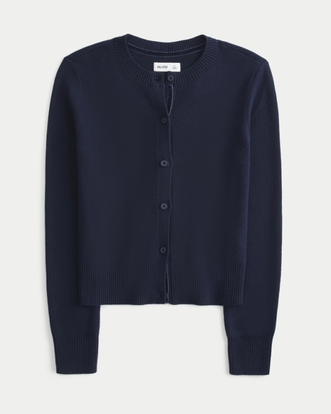 Women's Crew Cardigan | Women's Tops | HollisterCo.com