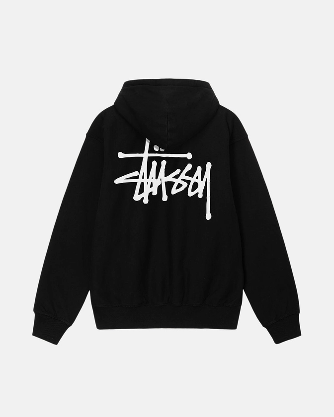 Stussy Felpa con Cappuccio Outlet Italia - Basic Pigment Dyed Nere