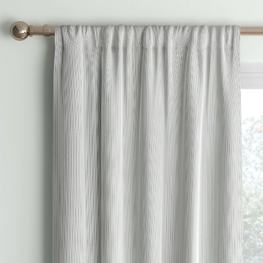 42"x63" Blackout Baby Striped Window Curtain Panel Gray/Ivory - Room Essentials™