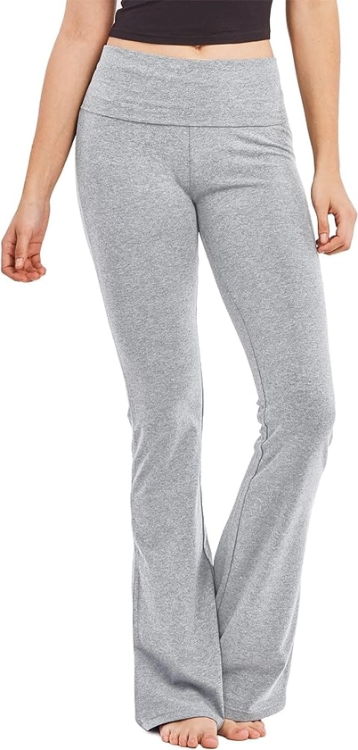 MOPAS Women's Soft Comfy Cotton Spandex Yoga Sweat Lounge Gym Sports Athletic Pants
