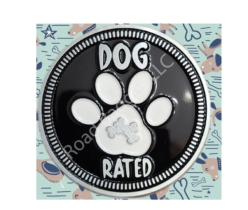 Dog Rated - 2D Metal Alloy Enamel Filled Badge