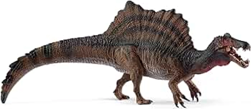 Schleich Dinosaurs Realistic Spinosaurus Dinosaur Figure with Movable Lower Jaw - Authentic and Detailed Prehistoric Jurassic Dino Toy, Highly Durable for Education and Fun for Boys and Girls, Ages 4+