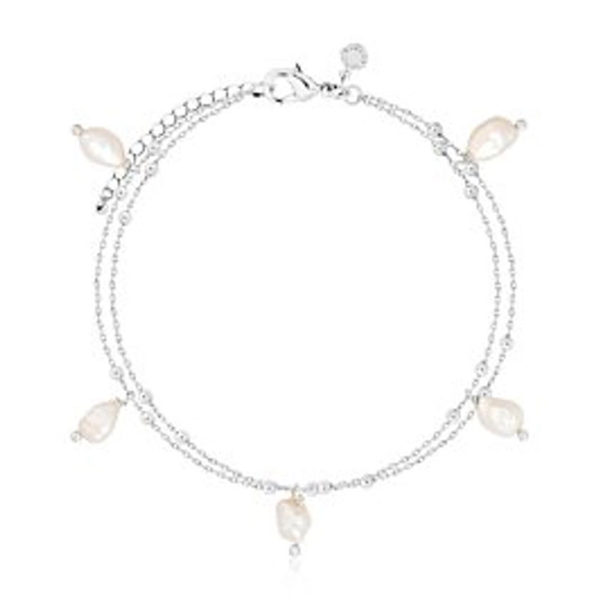 Isla Silver Pearl Multi Pearl Bracelet