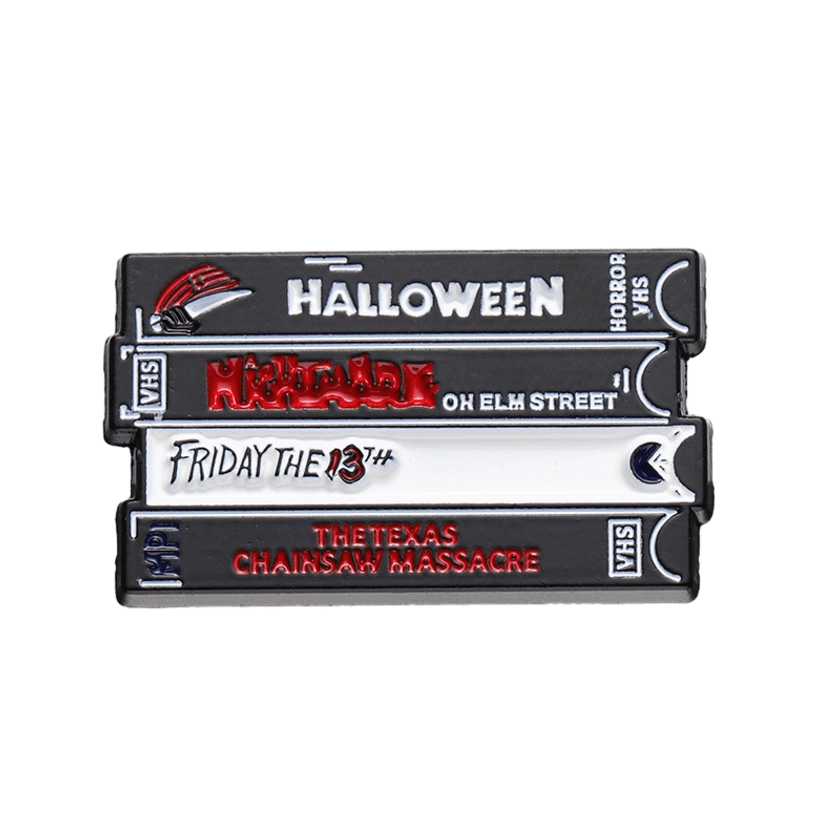 Halloween Horror Film Series Brooch - Perfect for Backpacks, Jackets, Hats, Scarves, and Pants - Unique Movie Badge and Pin