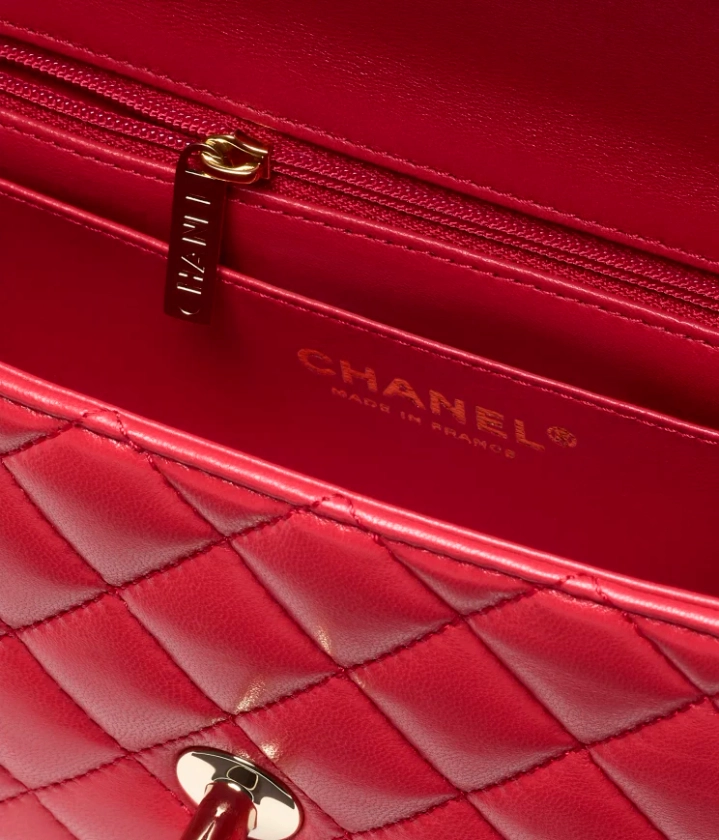 Mini Flap Bag with Top Handle - Lambskin — Fashion | CHANEL