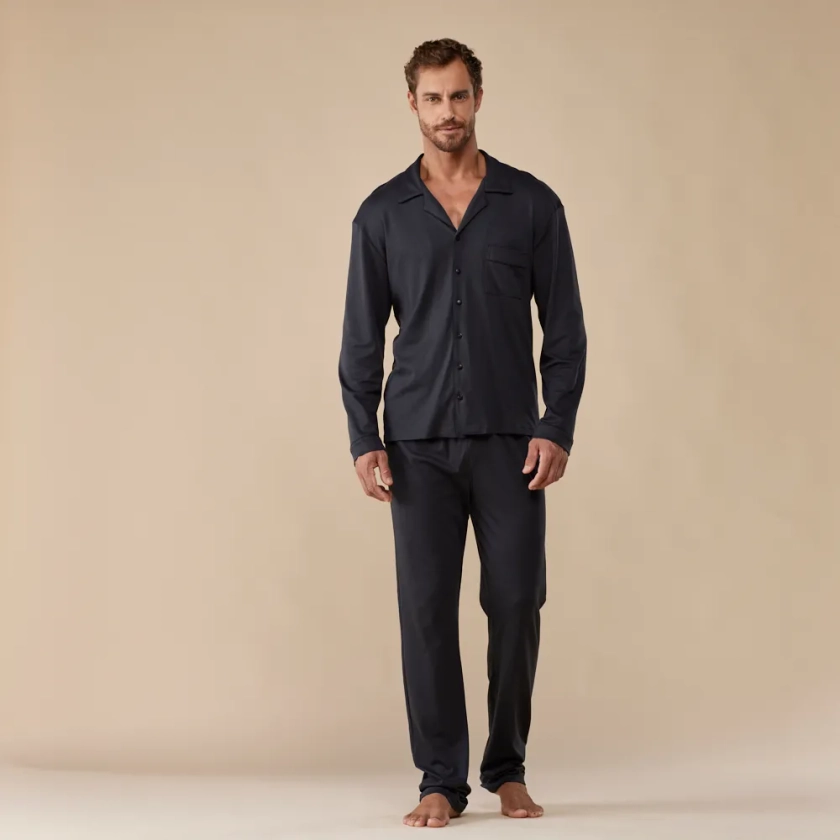 Pijama Masculino Longo em Algodão Pima Marcelo - Trousseau