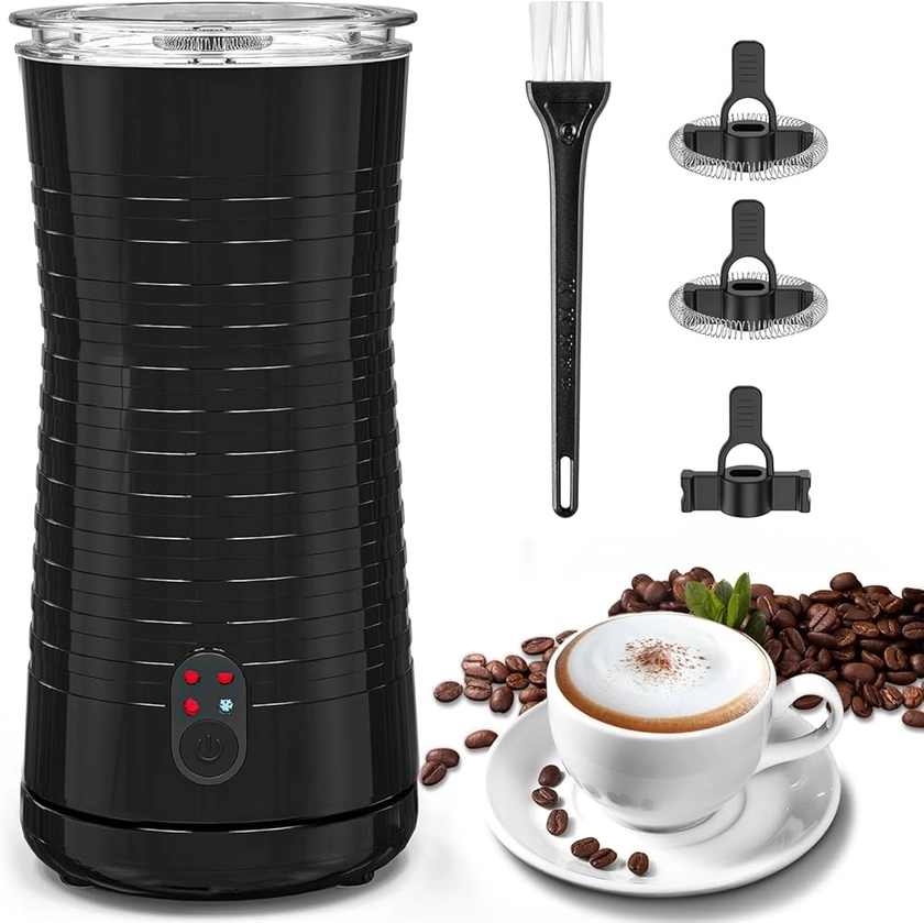 Morpilot Mousseur à Lait Electrique 4 en 1, Emulsionneur Automatique à Mousse Chaude et Froide et Chauffe-lait pour Latte Cappuccino Macchiatos, 240ml 400W : Amazon.fr: Cuisine et Maison