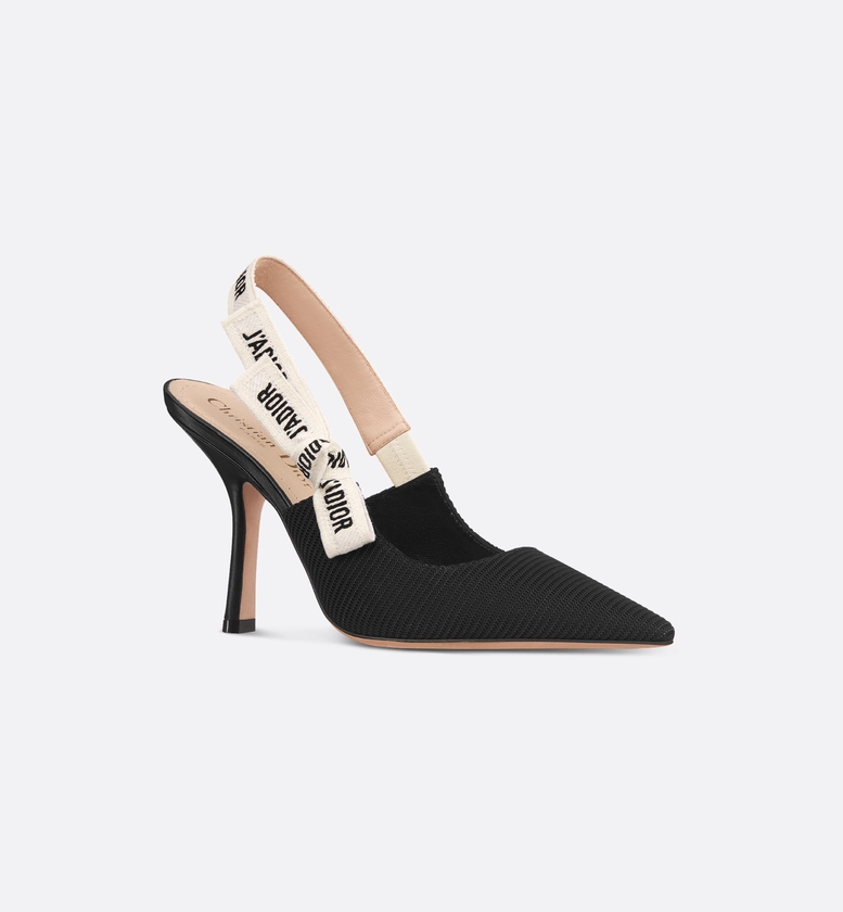 J'Adior Slingback Pump Black Technical Fabric | DIOR