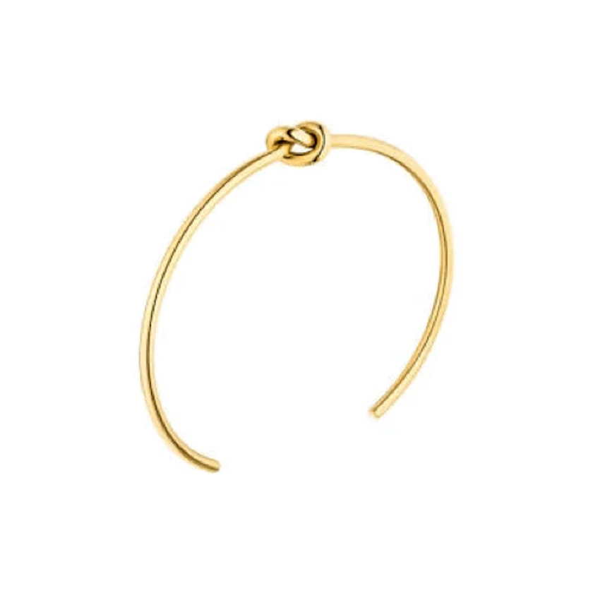 Knot Bangle | Gold Knot Bangle | Adjustable Bangle |