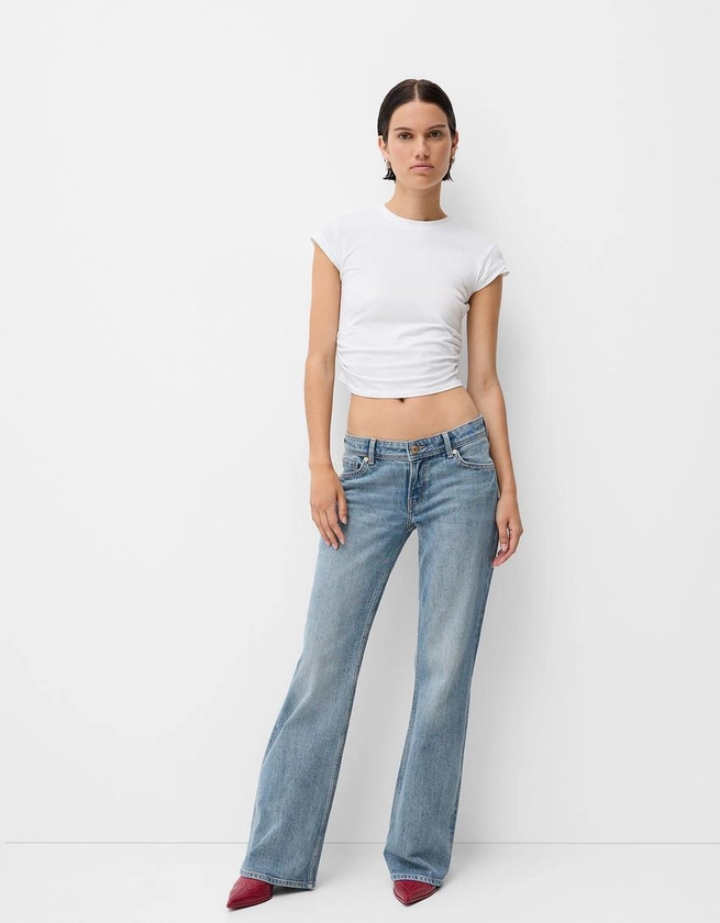 Low waist boot-cut jeans