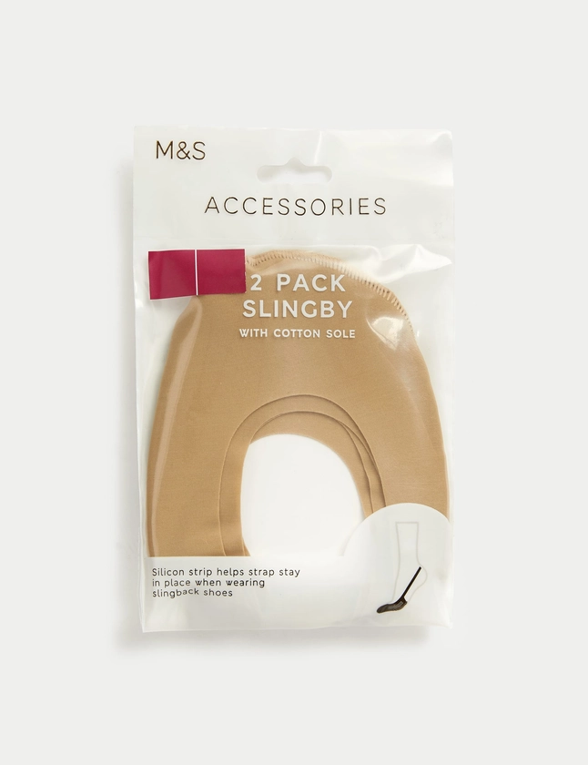 2pk Cotton Blend Slingbies | M&S Collection | M&S