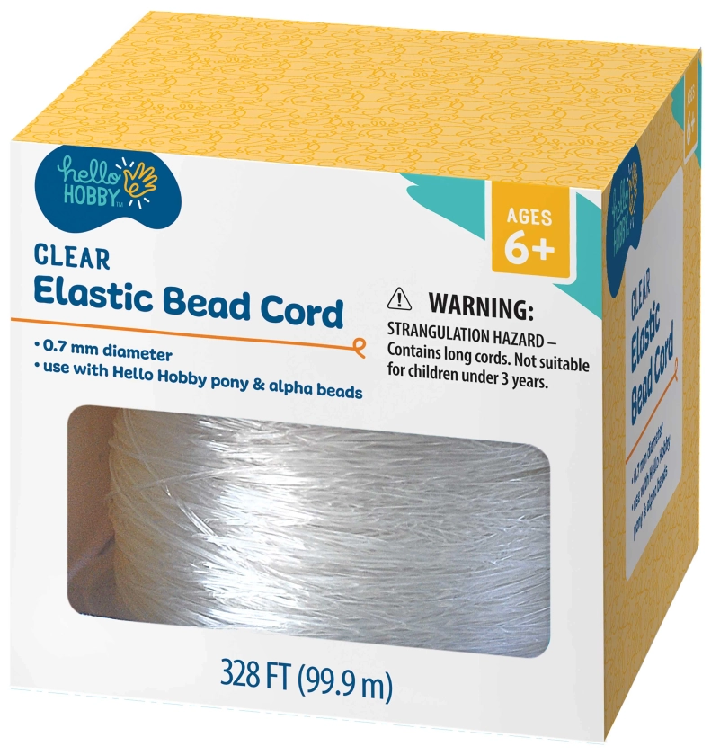 Hello Hobby Bead 'N Stretch .7mm Clear 328ft.