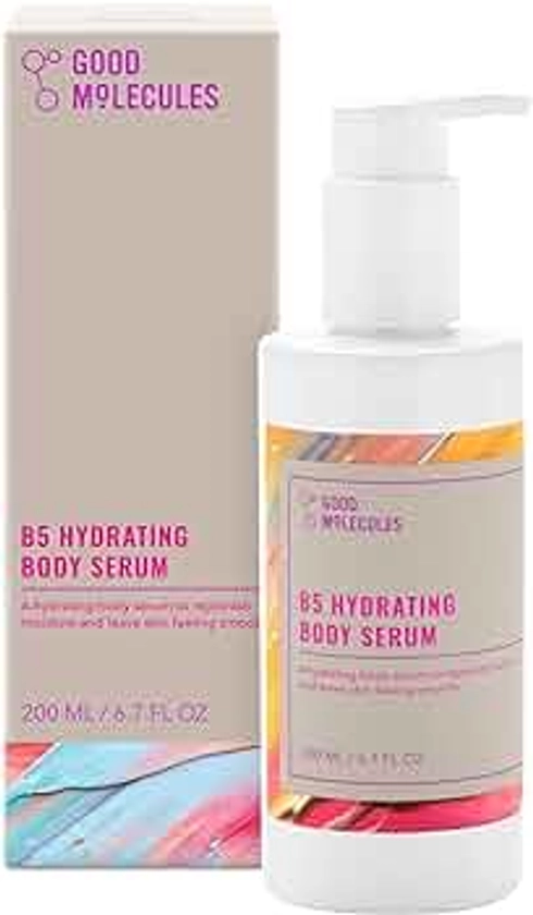 Good Molecules B5 Hydrating Body Serum - Moisturizing Serum with B5 Panthenol, Polyglutamic Acid, and Beta Glucan - Anti-aging Skincare for Body