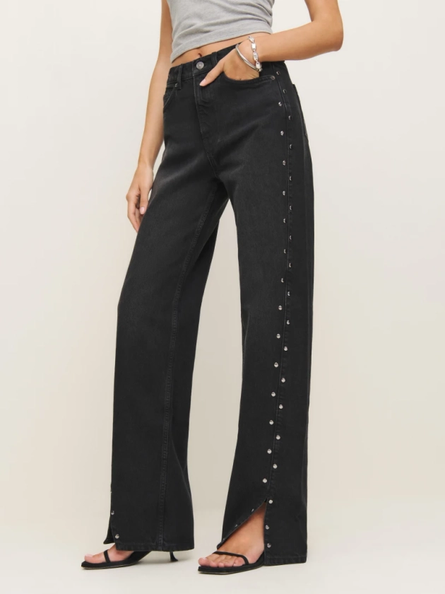 Cary High Rise Slouchy Straight Leg Jeans