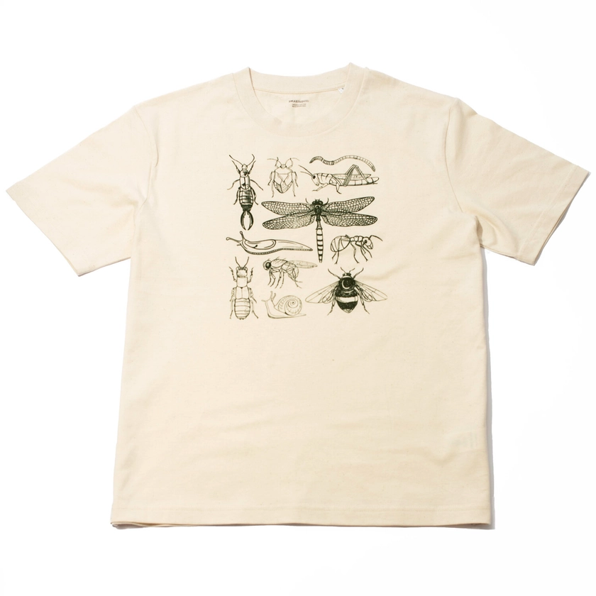 Common Insects T-shirt in Beige Fleck - SmartSquid
