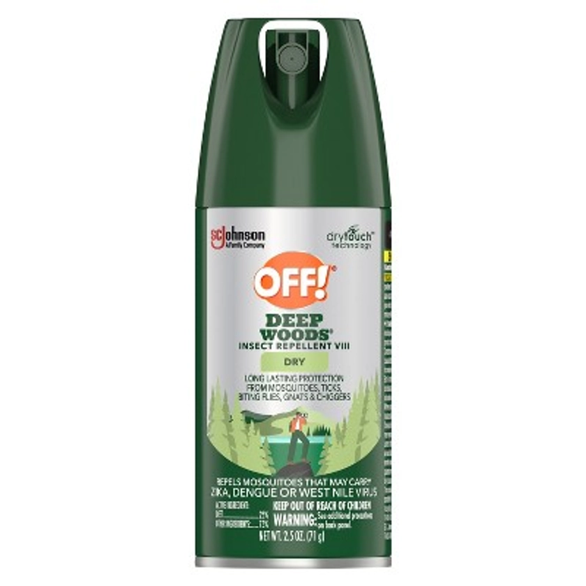 OFF! Deep Woods Mosquito Repellent Dry - 2.5oz
