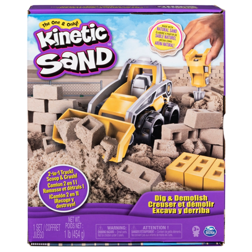 Kinetic Sand Dig and Demolish Truck Playset | The Entertainer